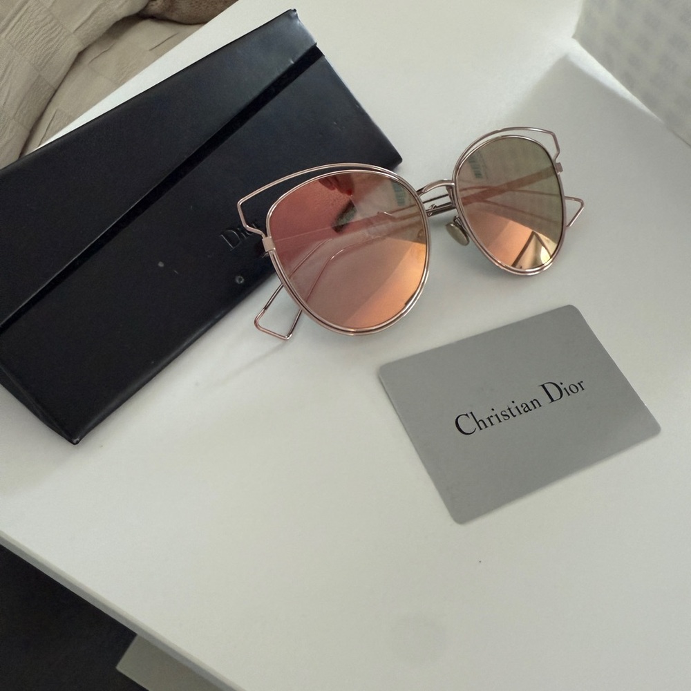 Christian Dior 
Pink Acetate/Metal Frame Sideral 2 Sunglasses